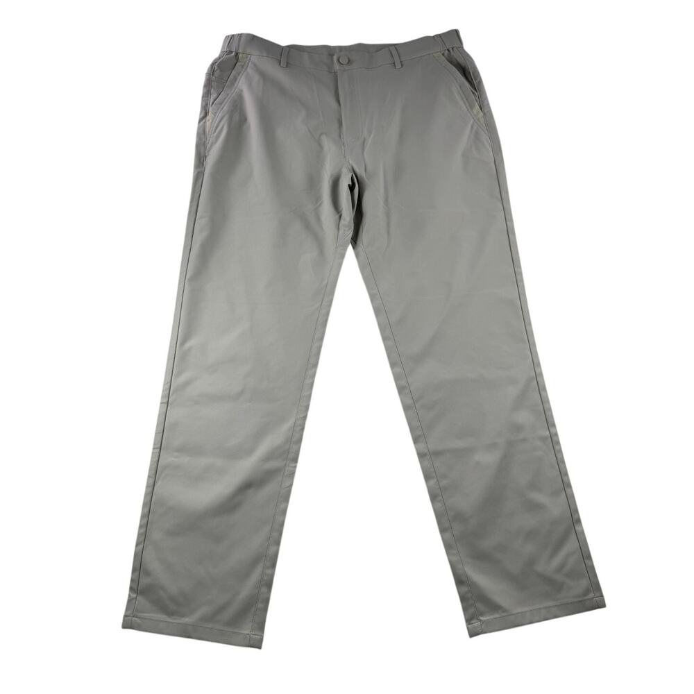 Jack Archer Jetsetter Tech Pants Mens 35x30 Stone Khaki Chino Trousers Stretch